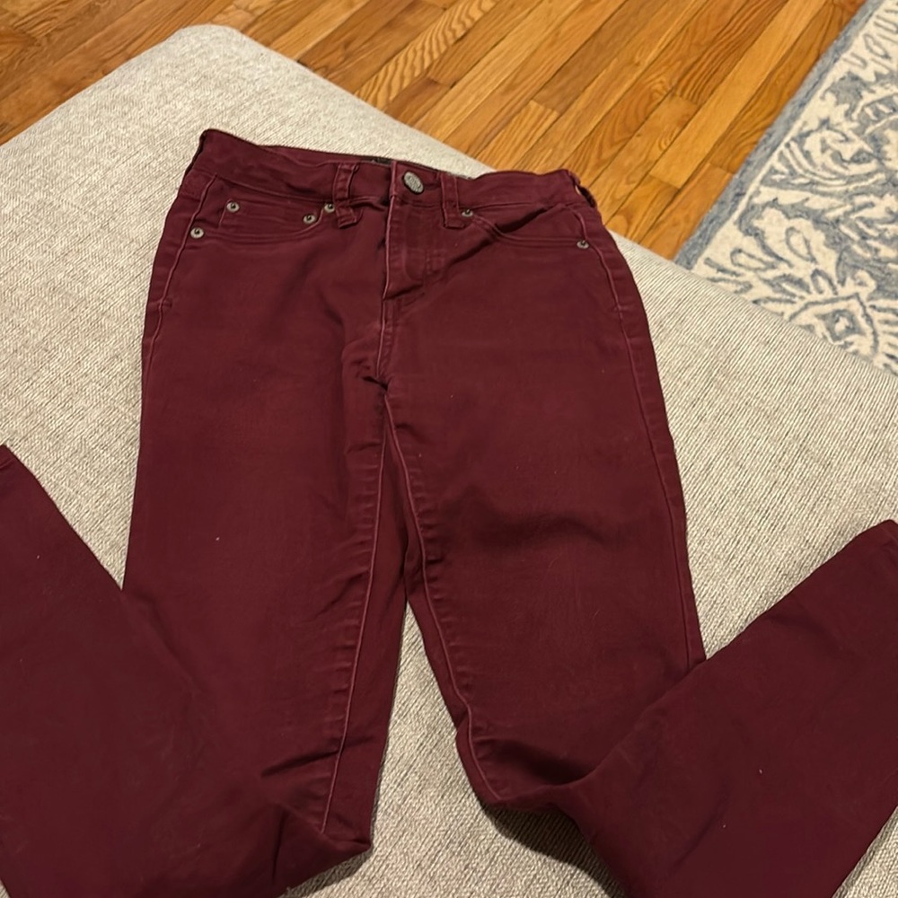 Aeropostale denim burgundy - size 0 Reg